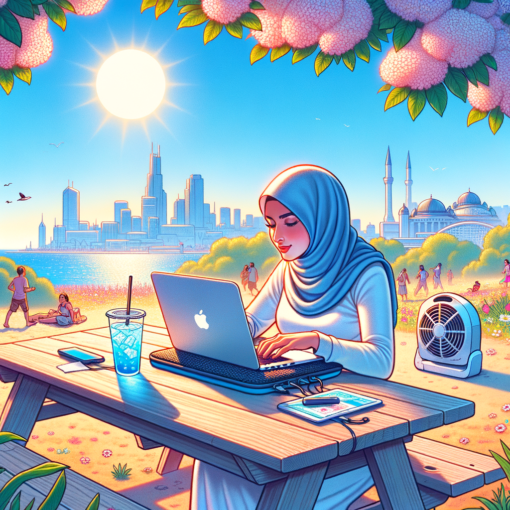 真夏の屋外作業